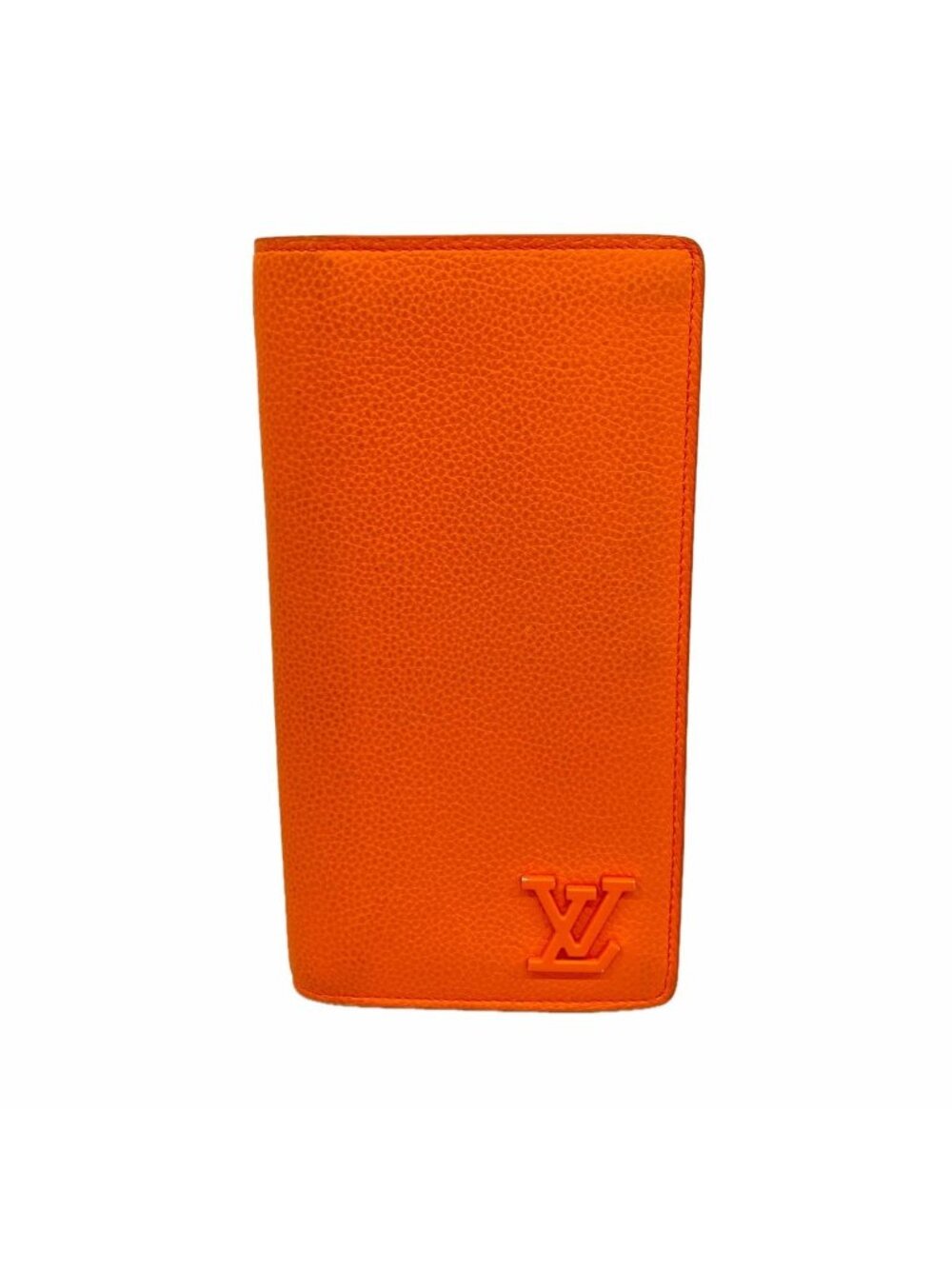 Louis Vuitton Wallet LV Aerogram Portefeuille Brazza Volcano Orange